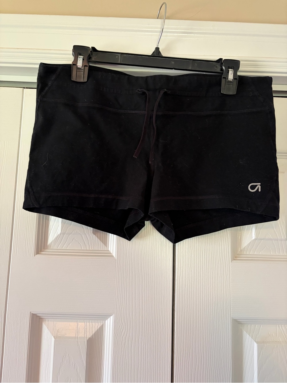 Women's Black Athletic Drawstring Shorts